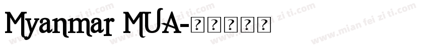 Myanmar MUA字体转换